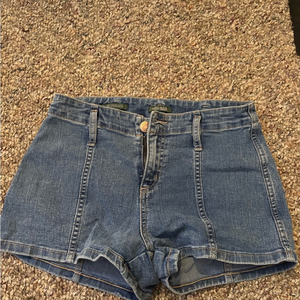 Wild Fable Blue Jean Shorts Distressed Cut-Offs